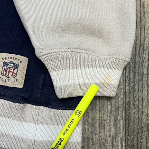 🔥🏈 Vintage NEW ENGLAND PATRIOTS NFL Embroidered Fleece HOODIE Size Large - Picture 12 of 13